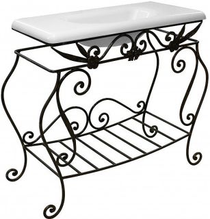 Кованая подставка для раковины Эстет Каре ФР-00001028 патина